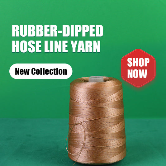 Dipped rubber tube yarn