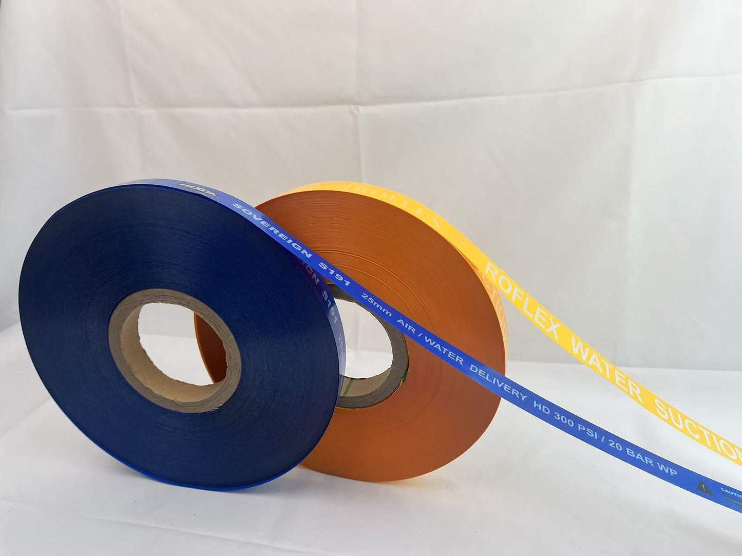 rubber hose transfer label ，Thermal transfer label Hose ， hose pipe labels，Rubber hose transfer marking